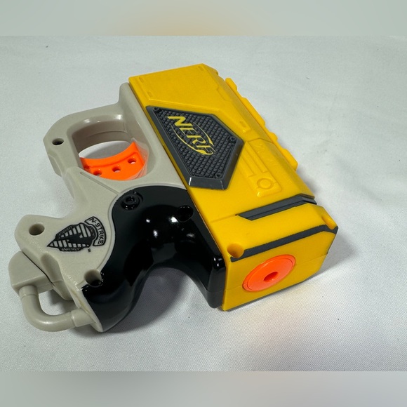 Vintage Nerf N-Strike Elite Reflex XI-1 Yellow Mini Gun Toy Tested Single Shot - Picture 3 of 6